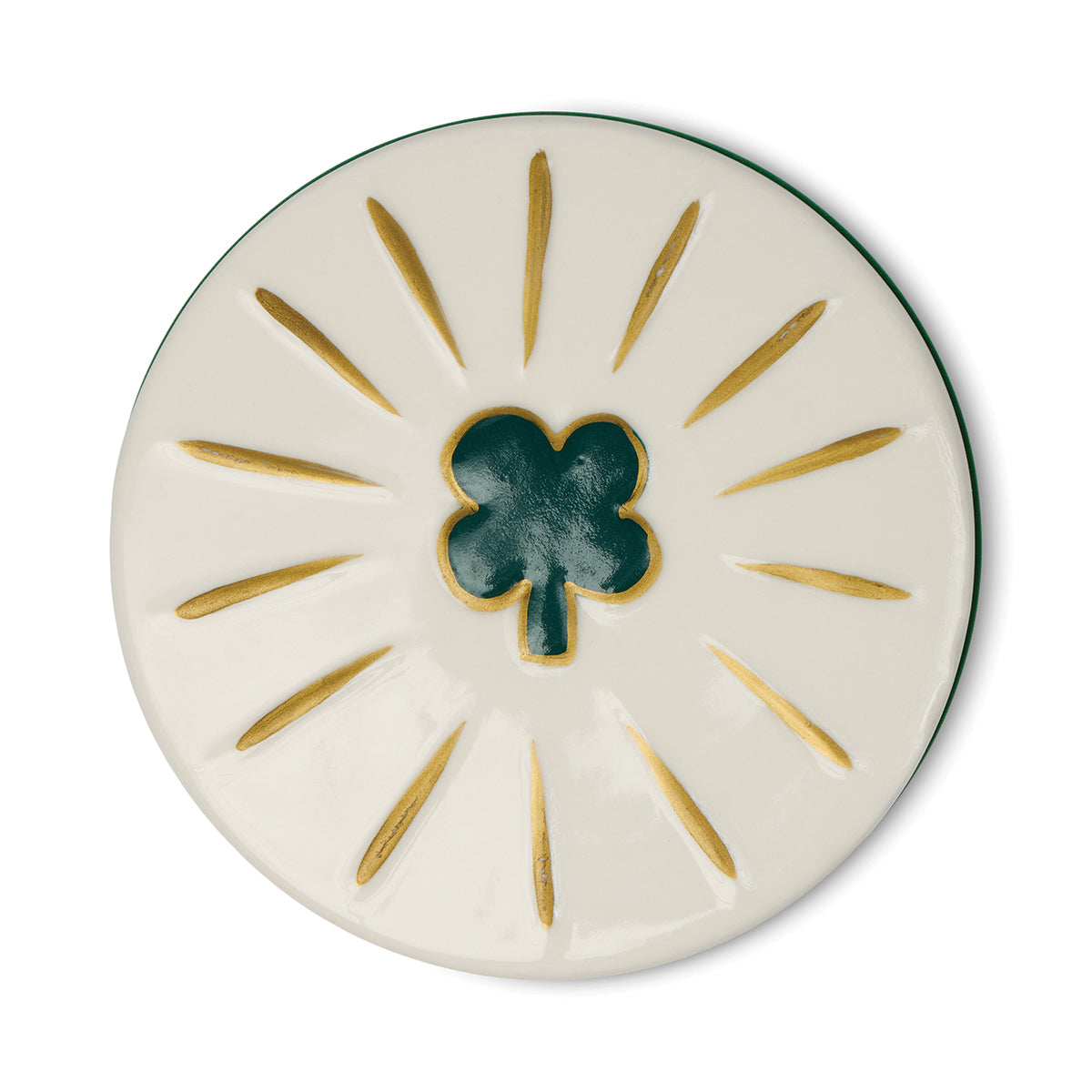 Paddywax Charmed 8oz/226g Green Four Leaf Clover Candle - Dandelion & Clover