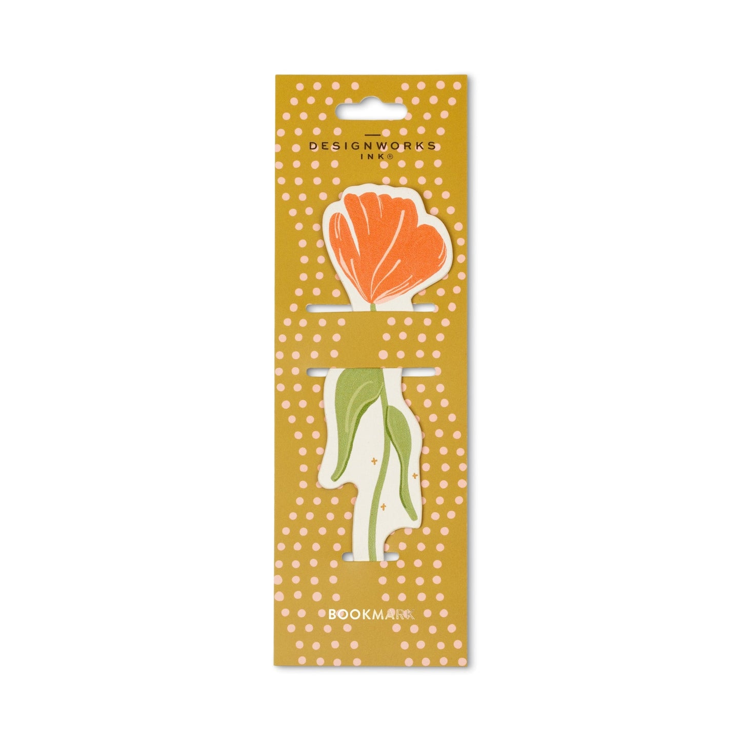 Designworks Ink Framed Floral Bookmark - Poppy