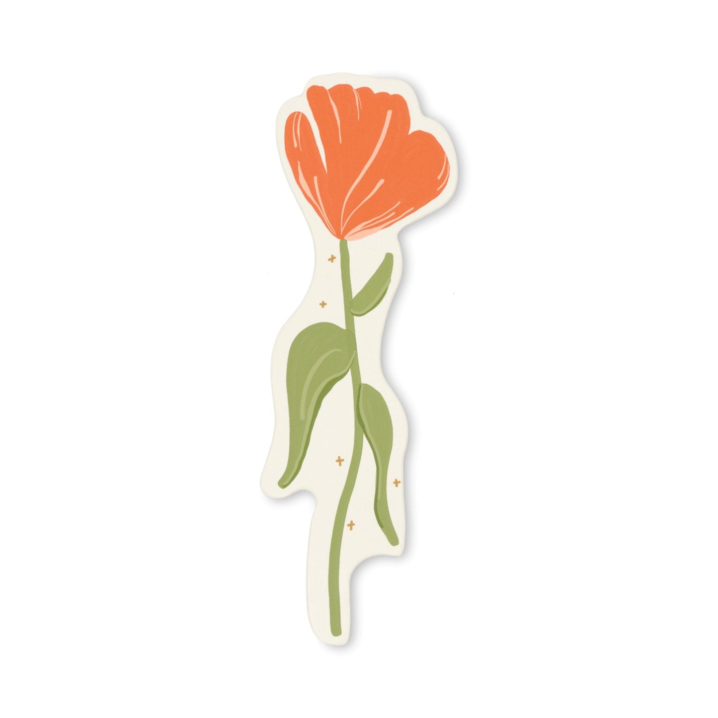 Designworks Ink Framed Floral Bookmark - Poppy