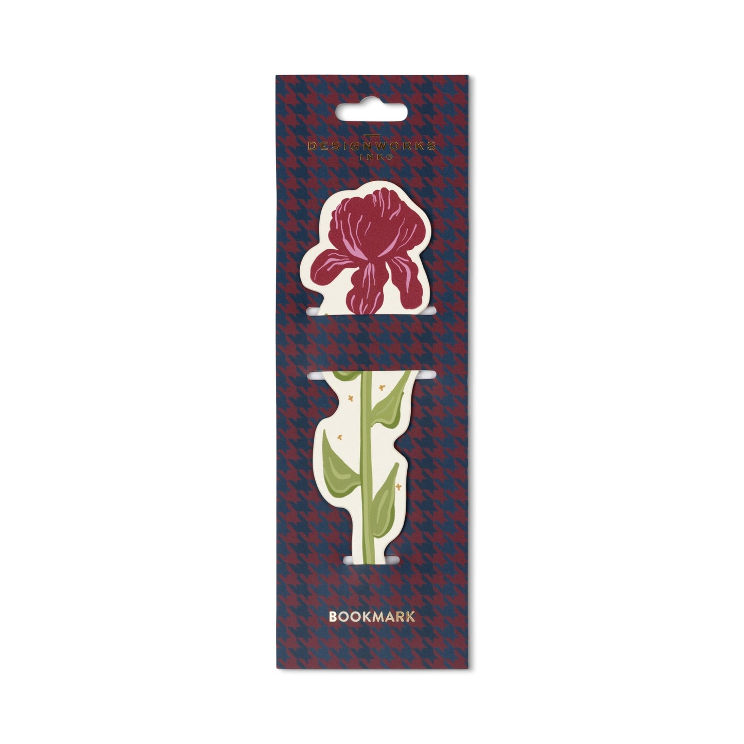 Designworks Ink Framed Floral Bookmark - Iris
