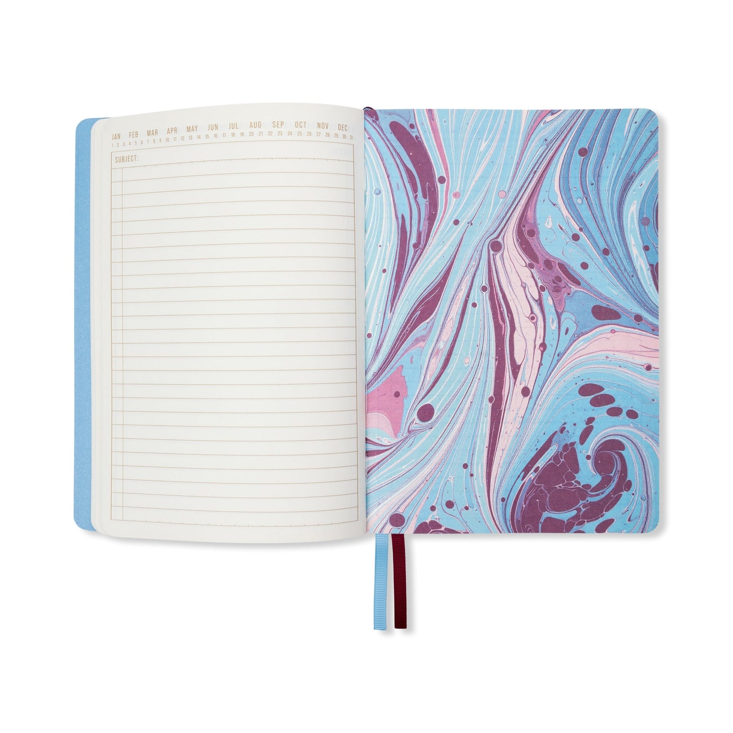 Designworks Ink Marble Soft Cover Journal - Burgundy Sky