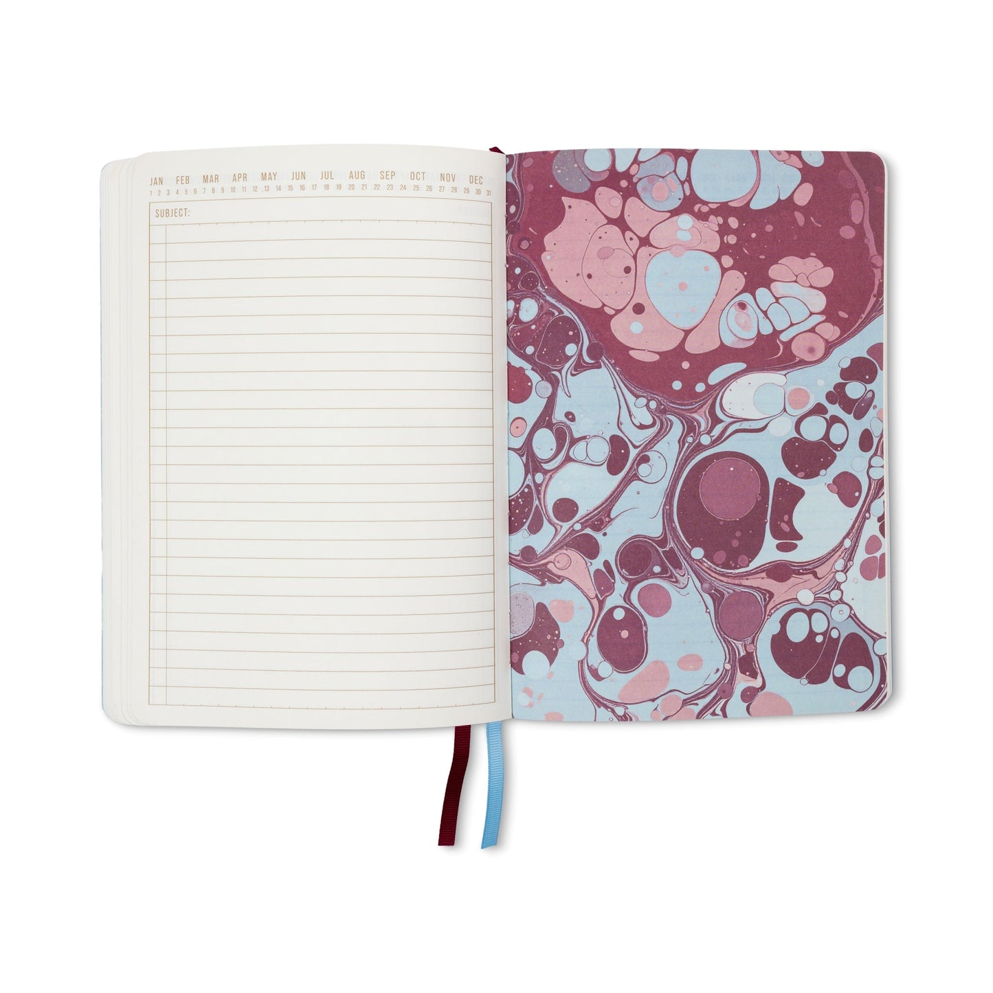 Designworks Ink Marble Soft Cover Journal - Burgundy Sky