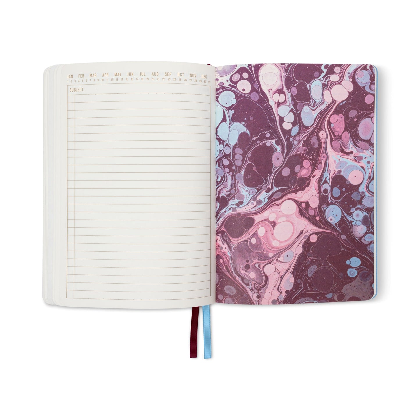 Designworks Ink Marble Soft Cover Journal - Burgundy Sky