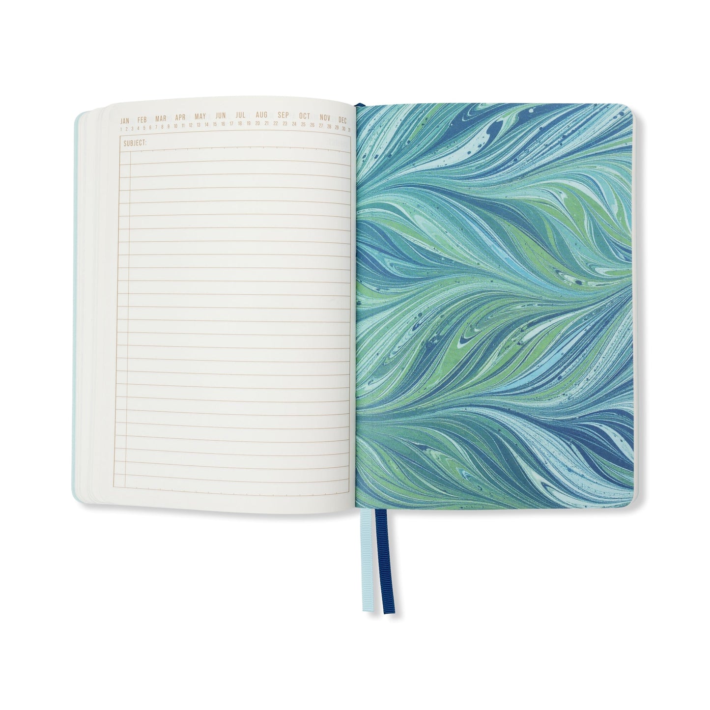 Designworks Ink Marble Soft Cover Journal - Teal