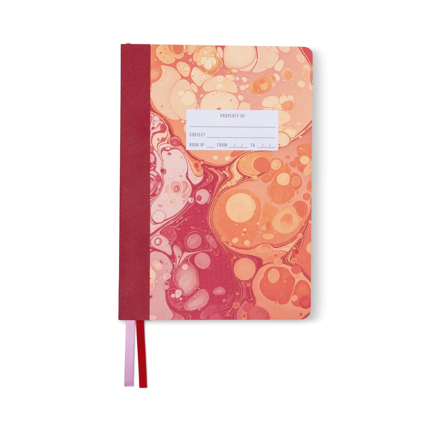 Designworks Ink Marble Soft Cover Journal - Cherry Peach