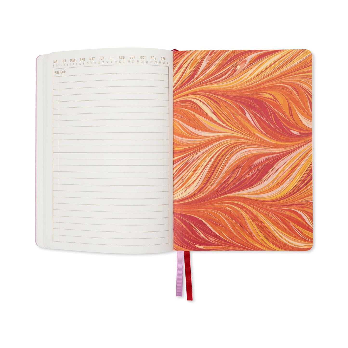 Designworks Ink Marble Soft Cover Journal - Cherry Peach
