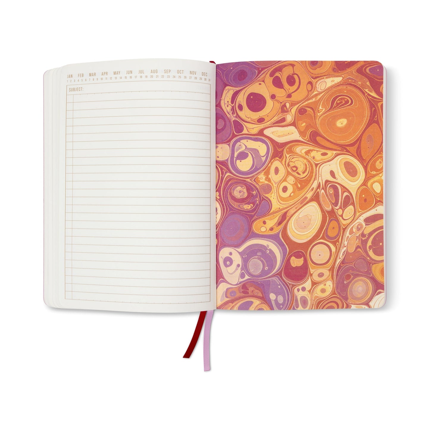 Designworks Ink Marble Soft Cover Journal - Cherry Peach
