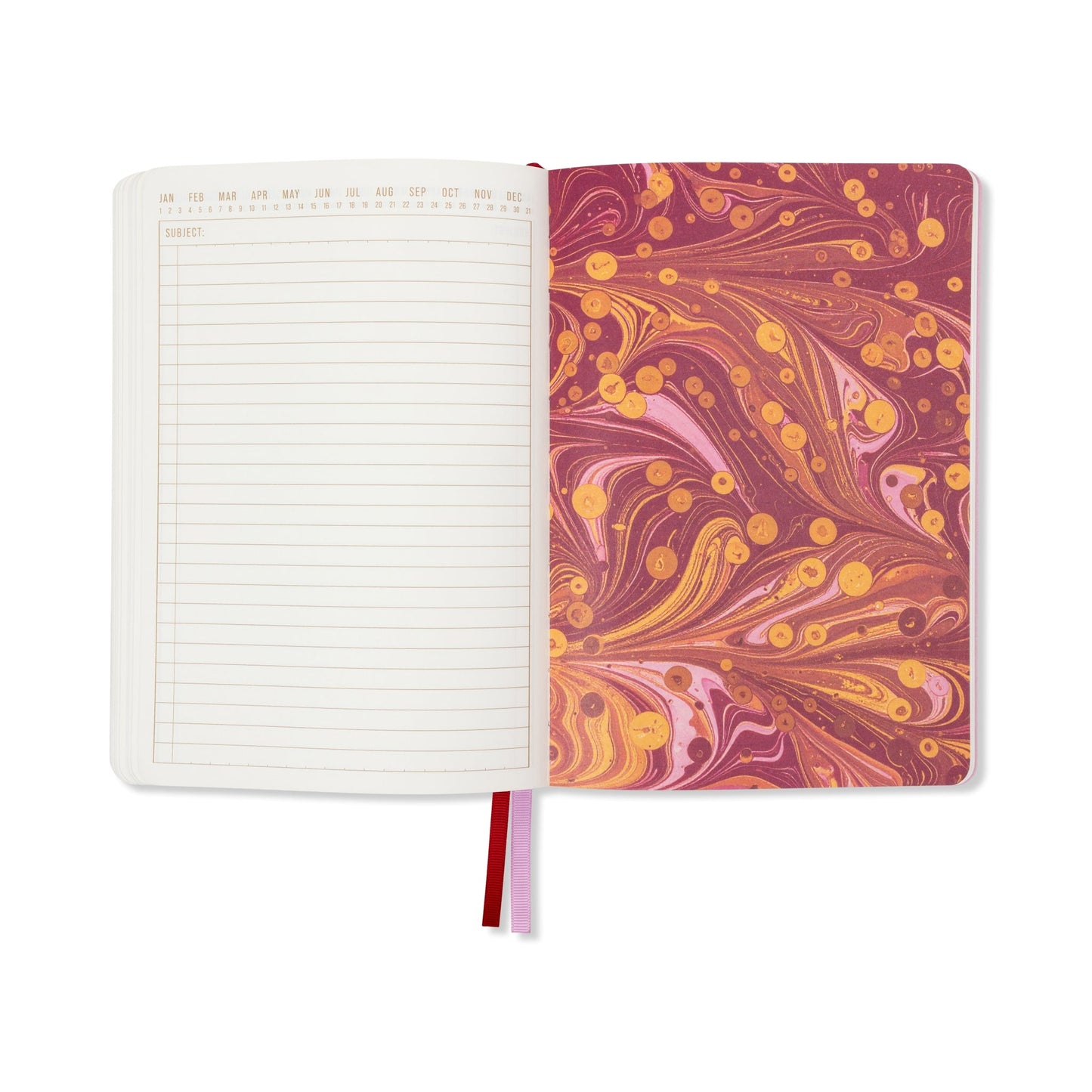 Designworks Ink Marble Soft Cover Journal - Cherry Peach
