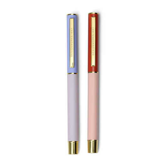 Colourblock Pens Lavender & Blush (set of 2)