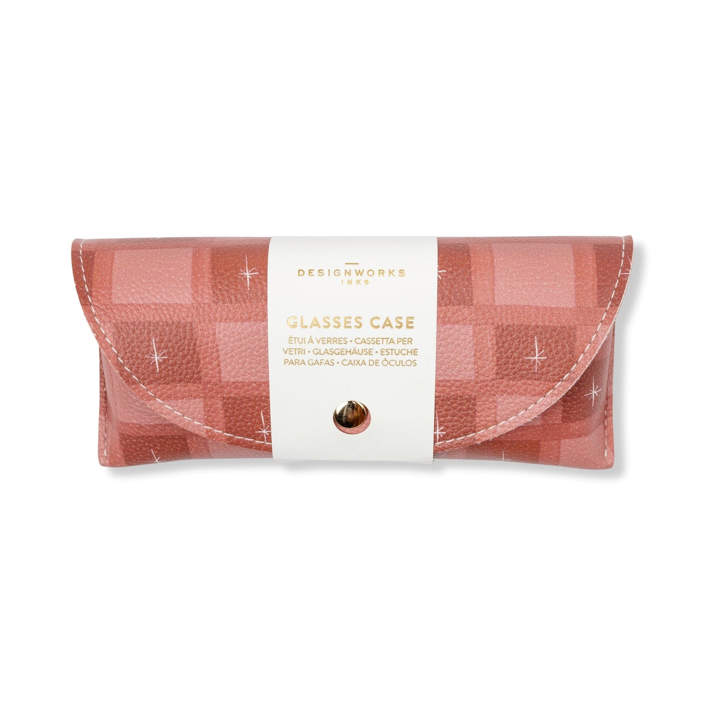 Designworks Ink Printed Glasses Case - Check