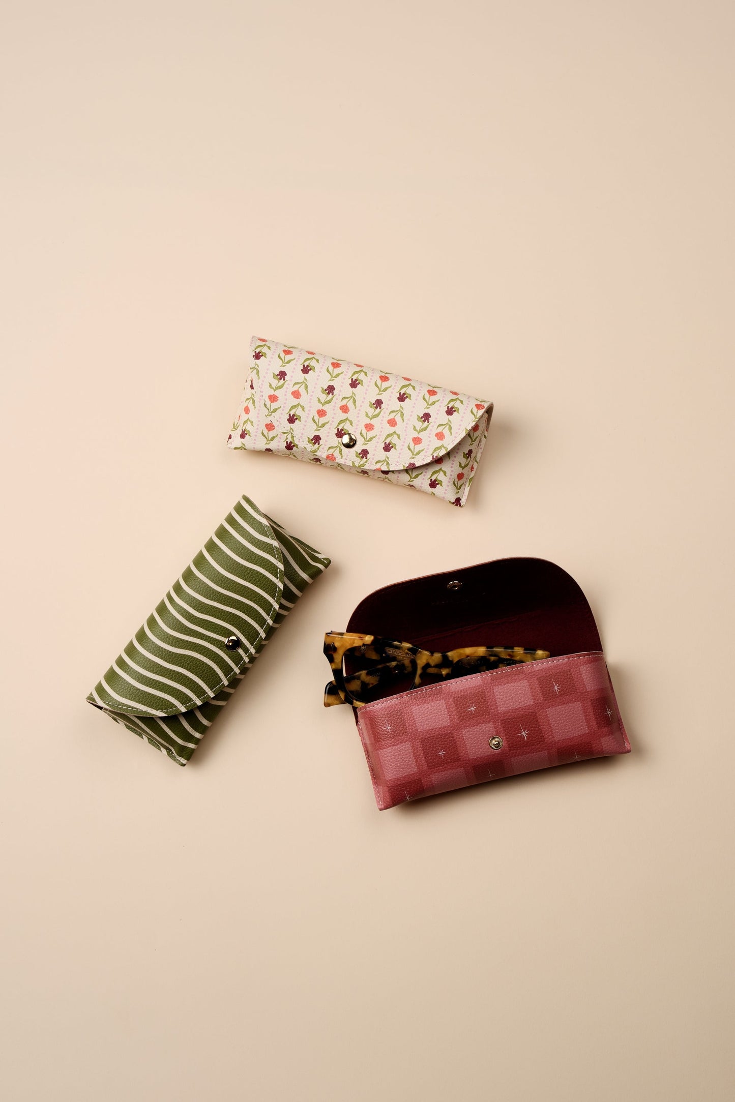 Designworks Ink Printed Glasses Case - Check
