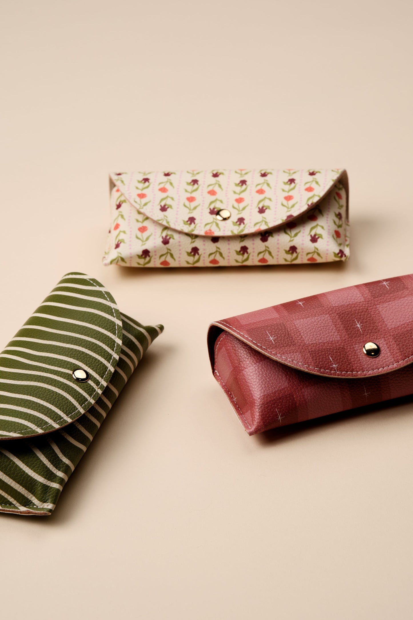 Designworks Ink Printed Glasses Case - Check