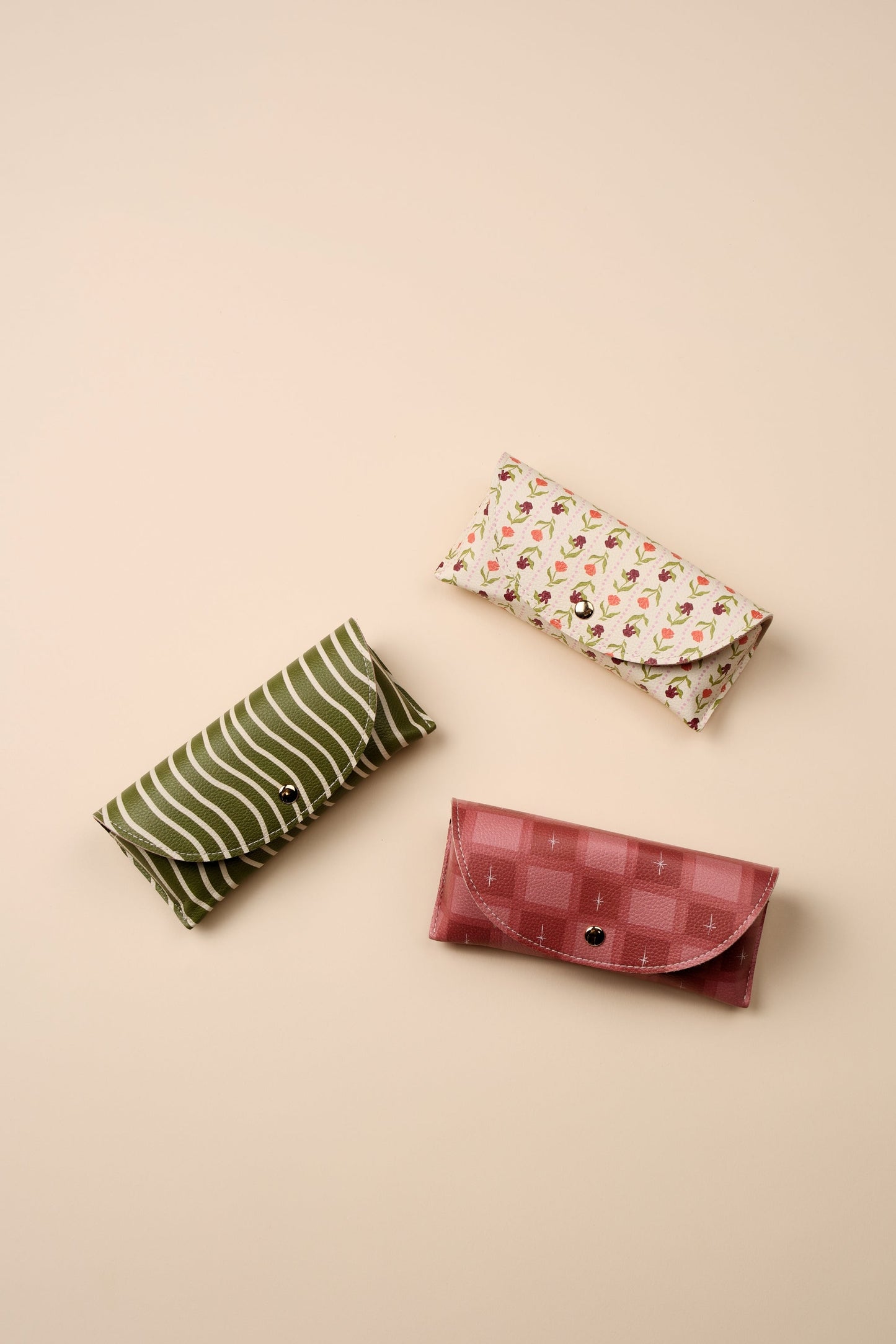 Designworks Ink Printed Glasses Case - Check