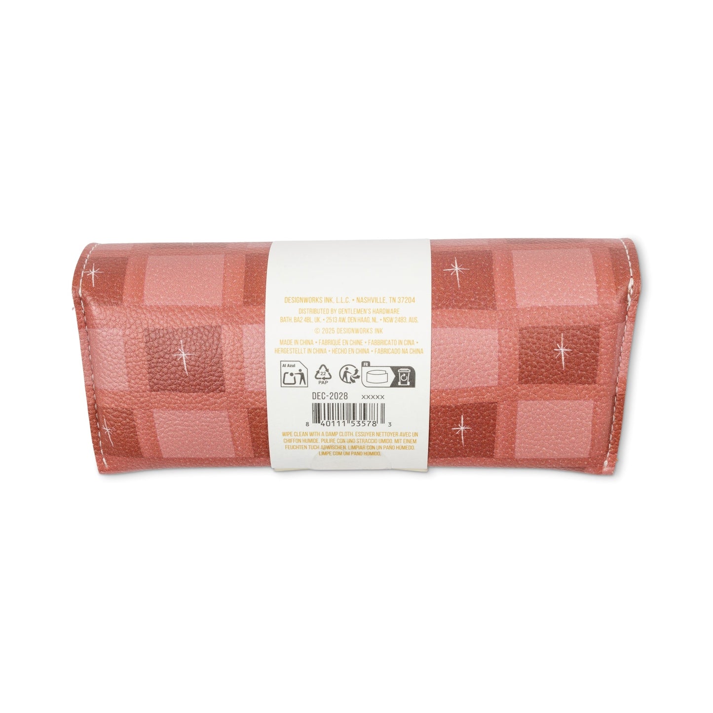 Designworks Ink Printed Glasses Case - Check
