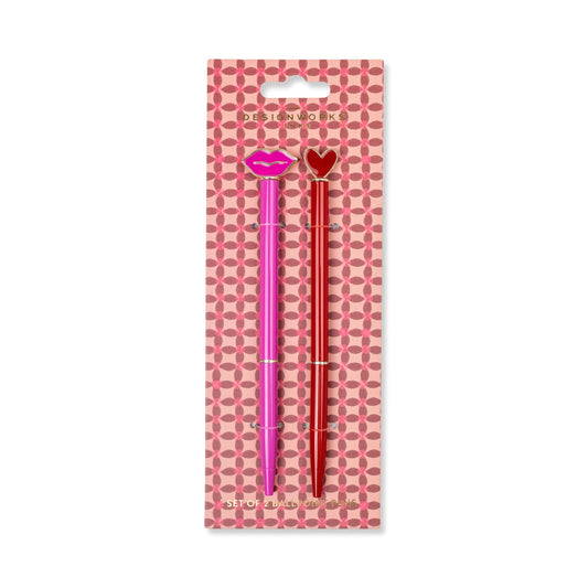 Designworks Ink Metal Ballpoint Icon Pens - Love