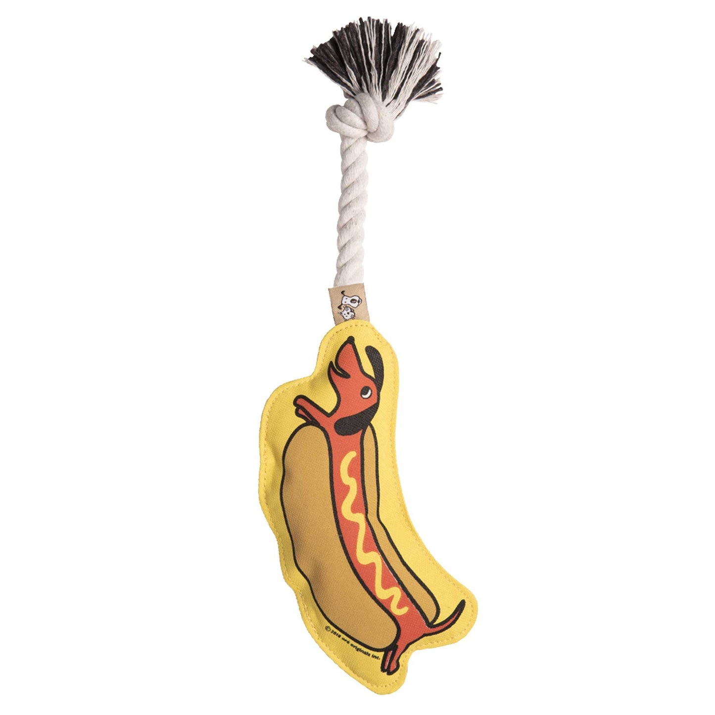 Speckle & Spot Pet Rope Toy - Hot Dog