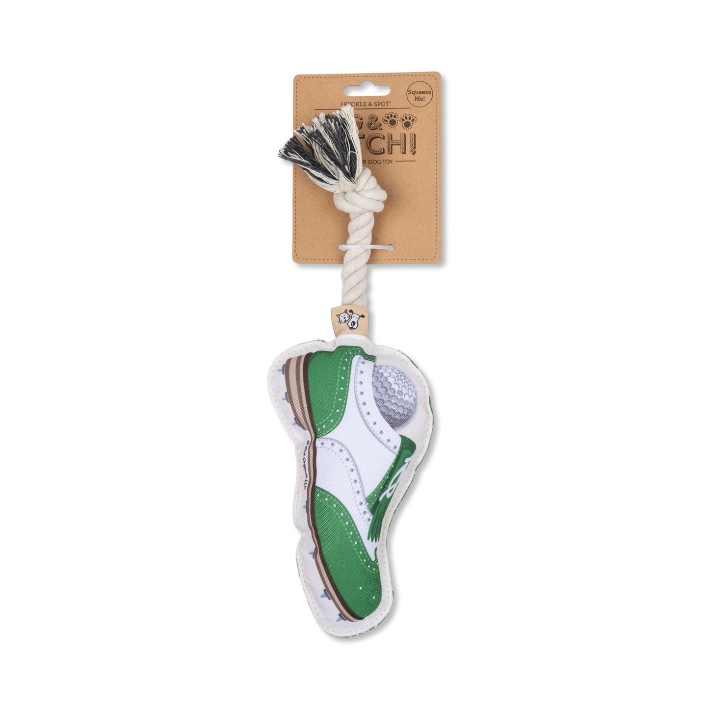 Speckle & Spot Pet Rope Toy - Golf Shoe