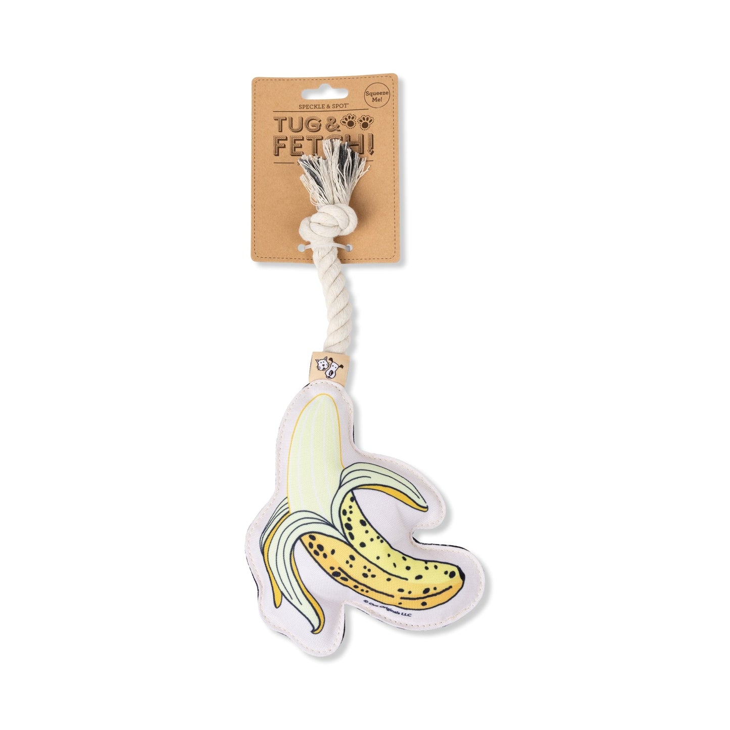 Speckle & Spot Pet Rope Toy - Banana