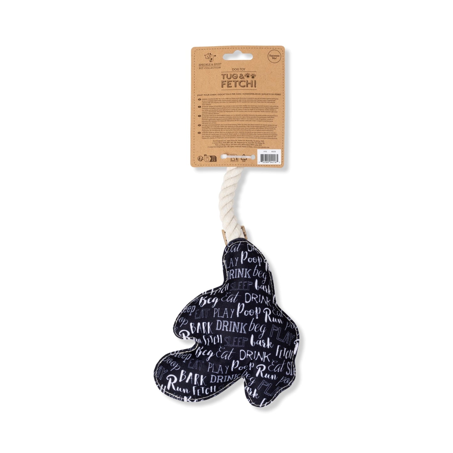 Speckle & Spot Pet Rope Toy - Banana
