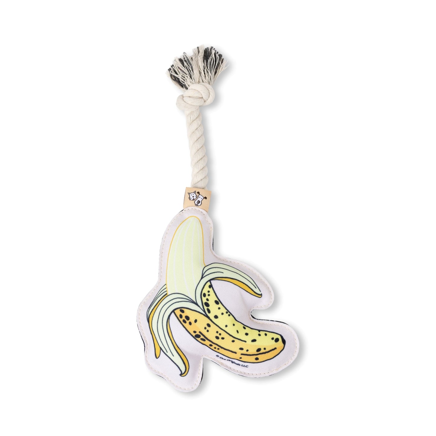 Speckle & Spot Pet Rope Toy - Banana
