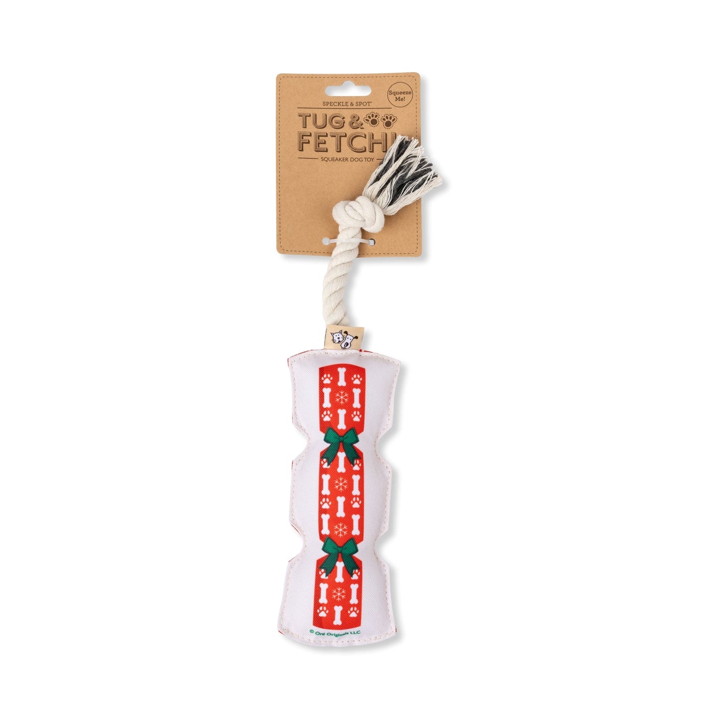 Speckle & Spot Pet Rope Toy - Holiday Cracker
