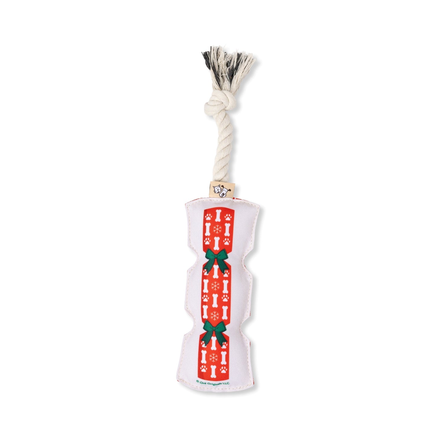 Speckle & Spot Pet Rope Toy - Holiday Cracker