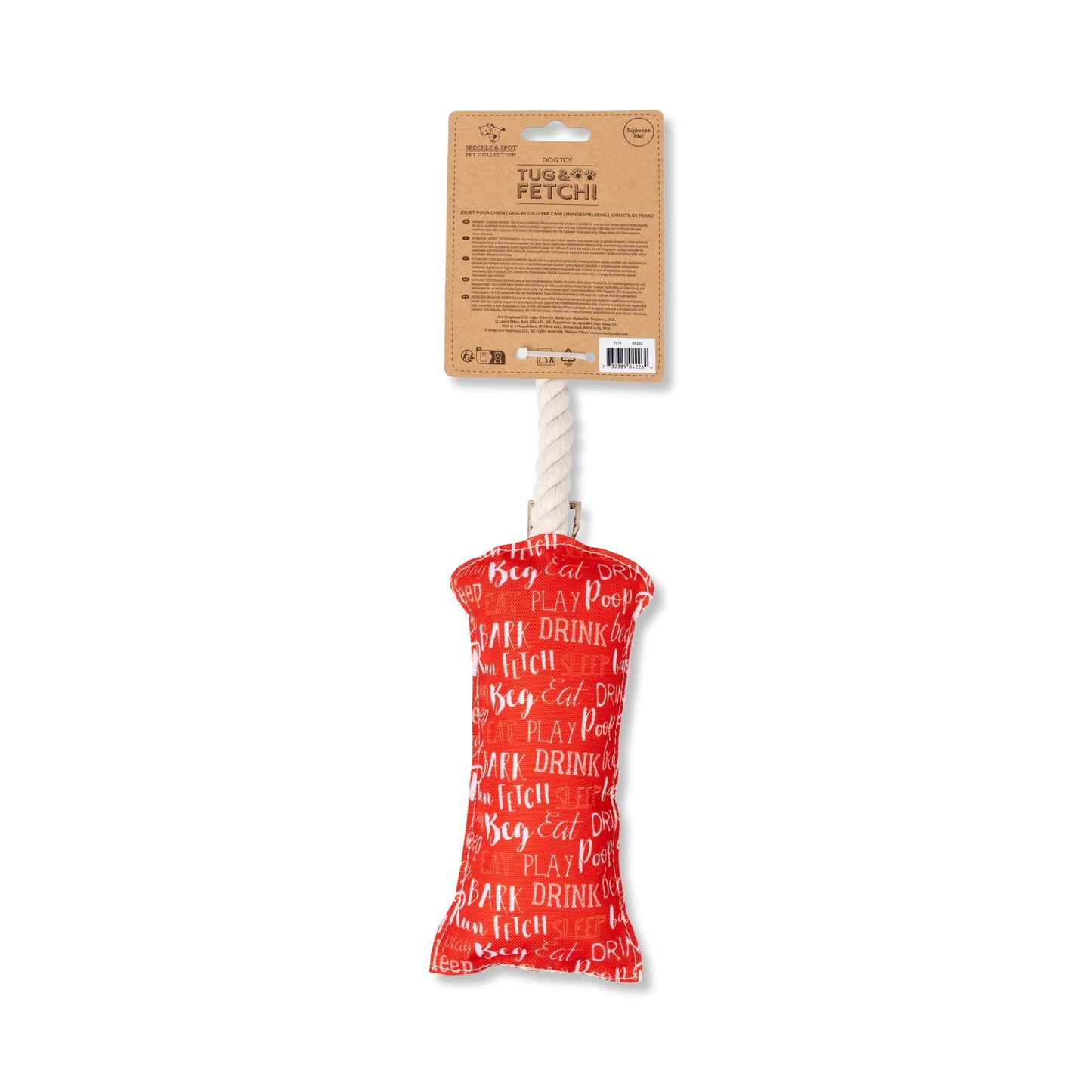 Speckle & Spot Pet Rope Toy - Red Telephone Box