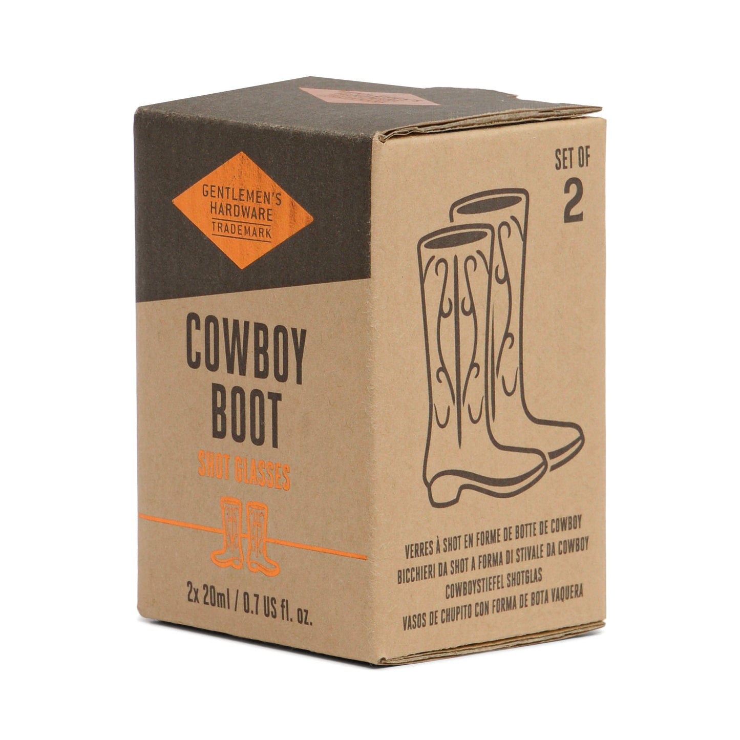 Cowboy Boot Shot Glasses (set of 2)