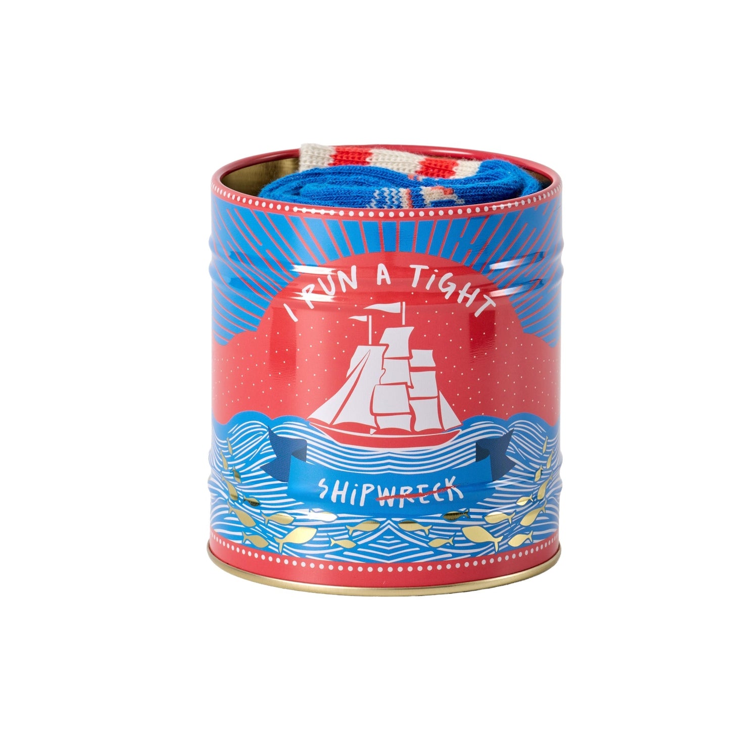 Storage Tin & Sock Set - Sailing