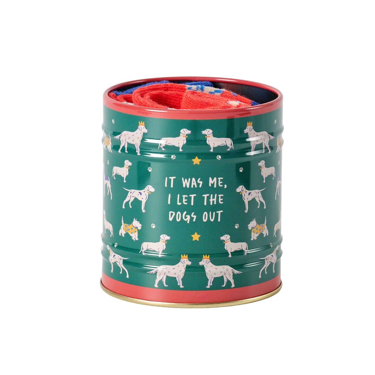 Storage Tin & Sock Set - Dogs