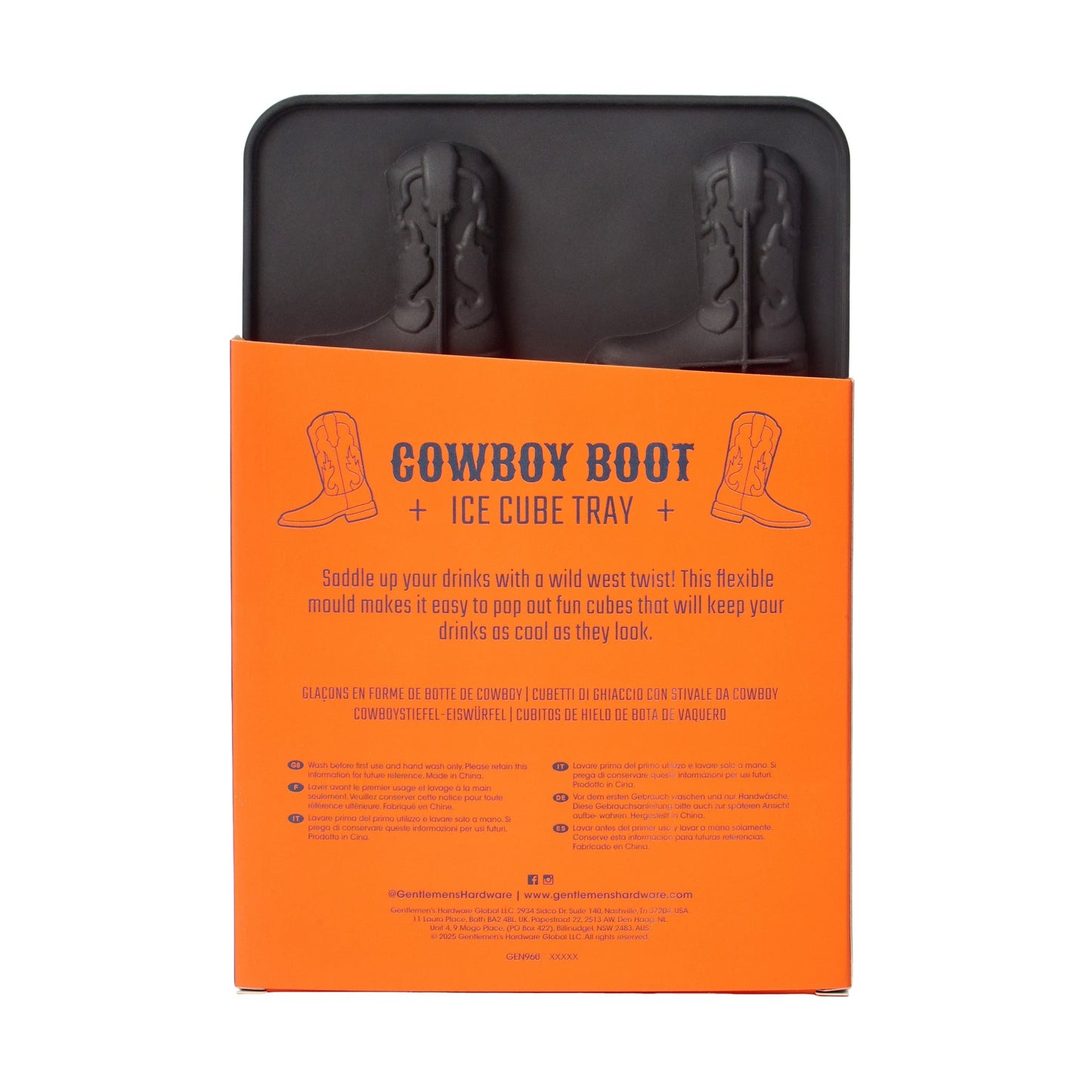 Gentlemen's Hardware Cowboy Boot Ice Cube Tray