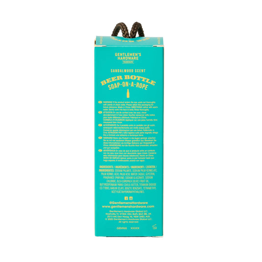 Gentlemen's Hardware Beer Bottle Soap on a Rope