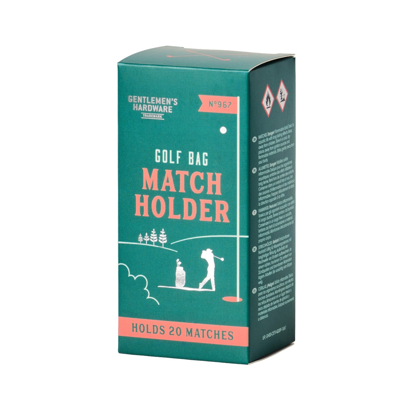 Gentlemen's Hardware Golf Bag Match Holder (30 Pcs)