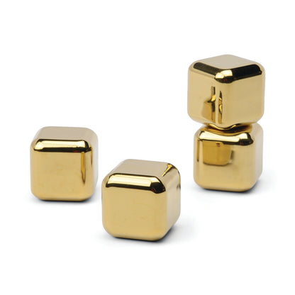 The Ruby Cocktail Chillers in Gold - Set of 4