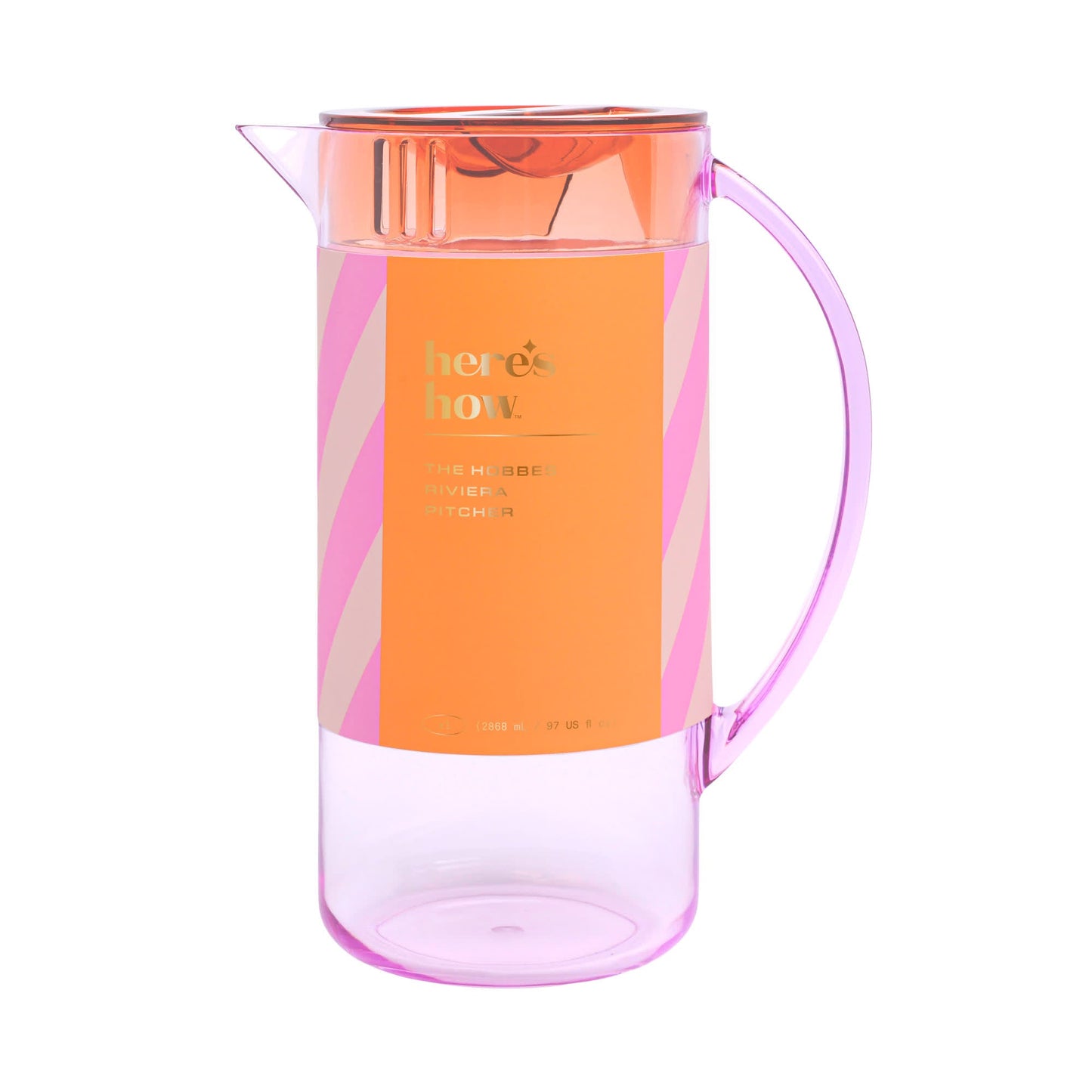 The Hobbes Pitcher - Lilac + Orange