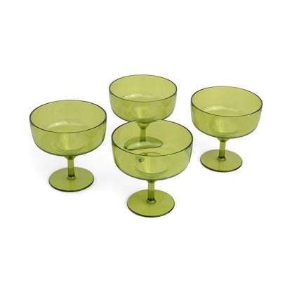 The Rue Margarita Glass - Set Of 4 Olive