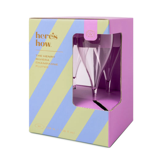 The Henry Champagne Acrylic Glasses - Set of 4 - Lilac