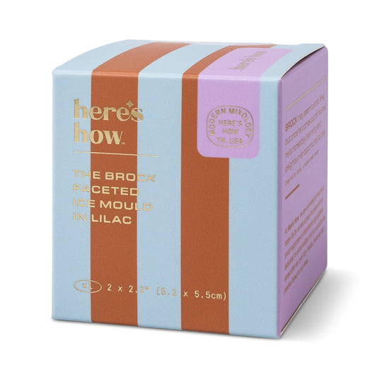 The Brock Faceted Ice Mould - Lilac