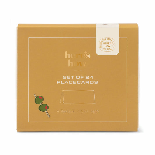 Here's How Placecards - Set of 24 - Icons