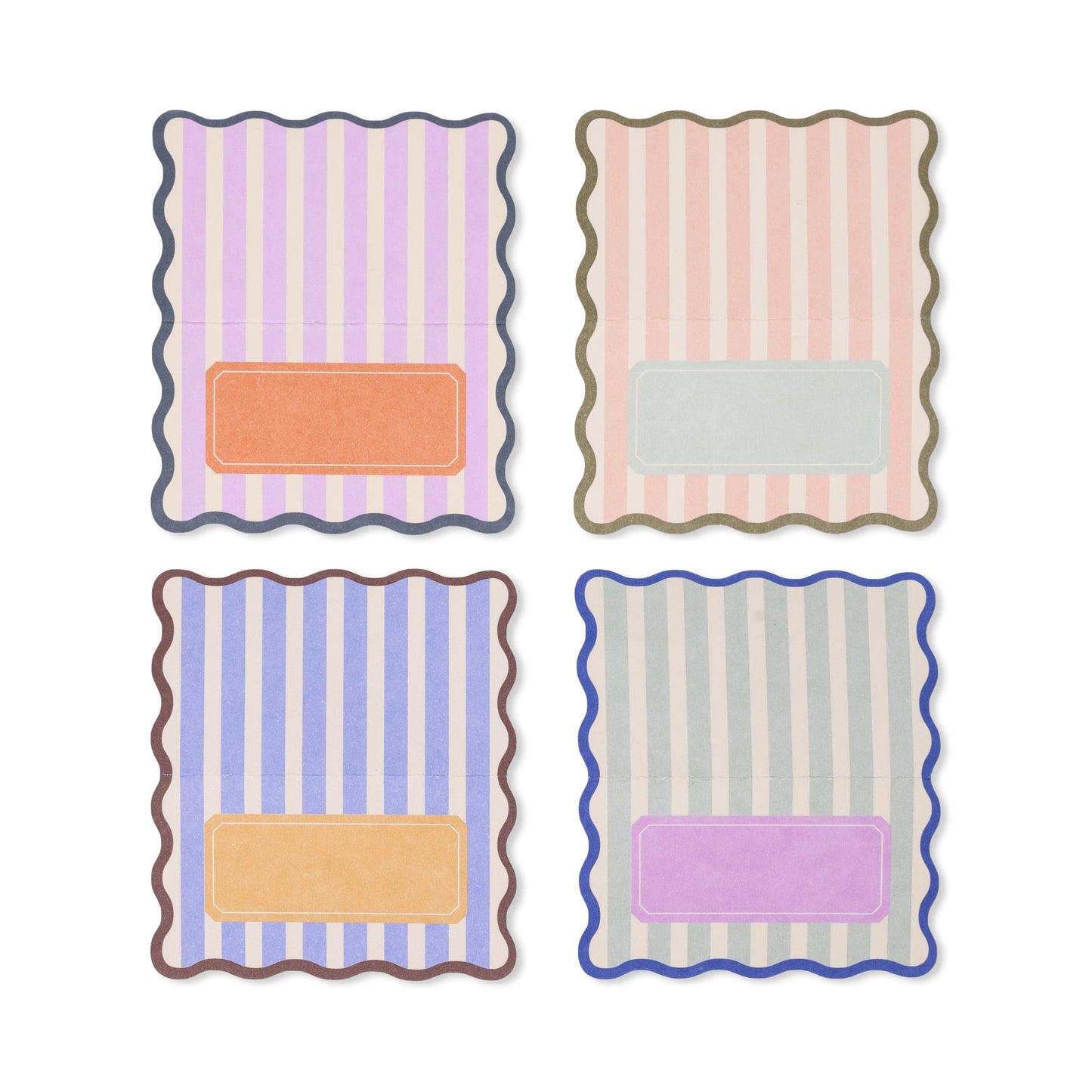 Here's How Placecards - Set of 24 - Stripes