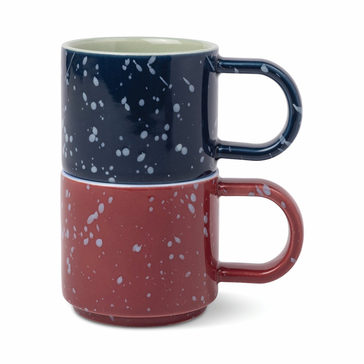 Here's How The Simon Espresso Cups - Set of 2 - Burgundy + Navy