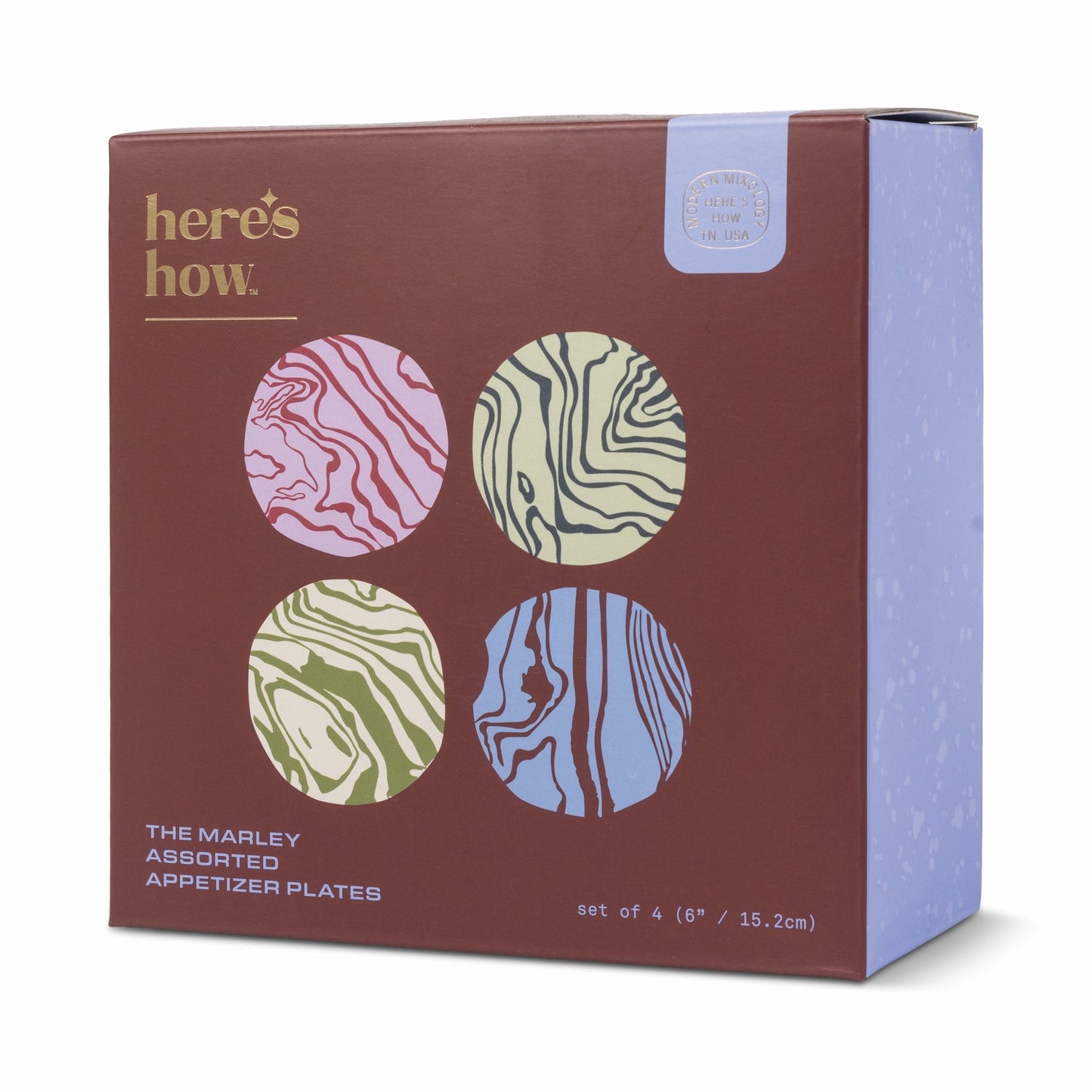 Here's How The Marley Appetizer Plates - Set of 4 - Contour