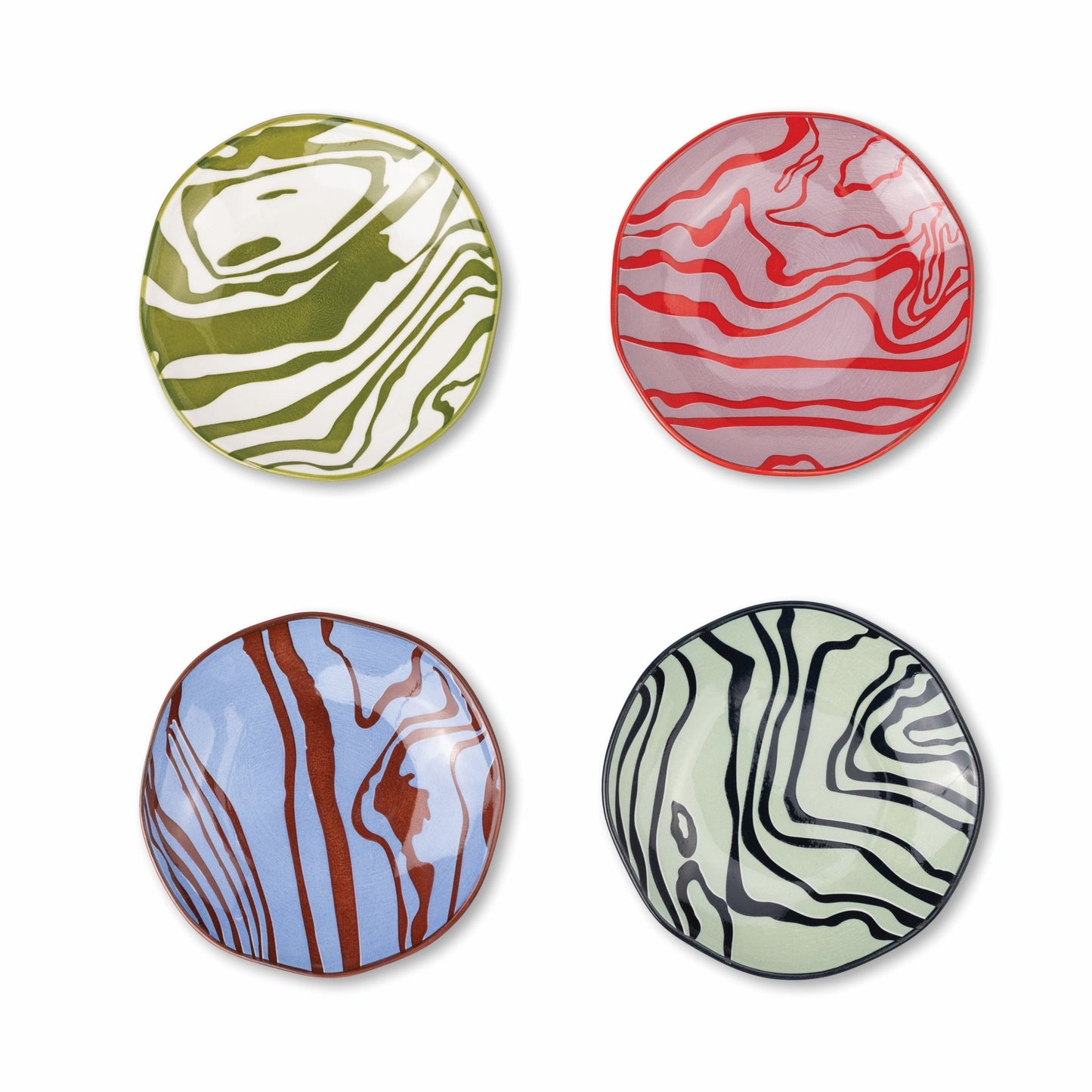Here's How The Marley Appetizer Plates - Set of 4 - Contour