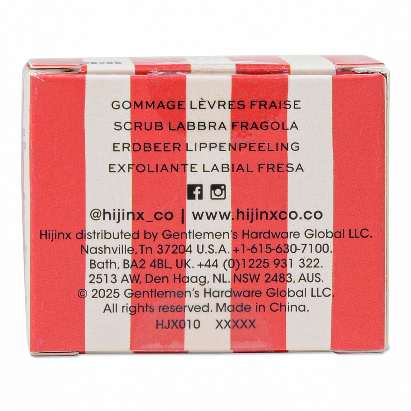 Hijinx Lip Scrub (15g) Main Character Energy - Strawberry