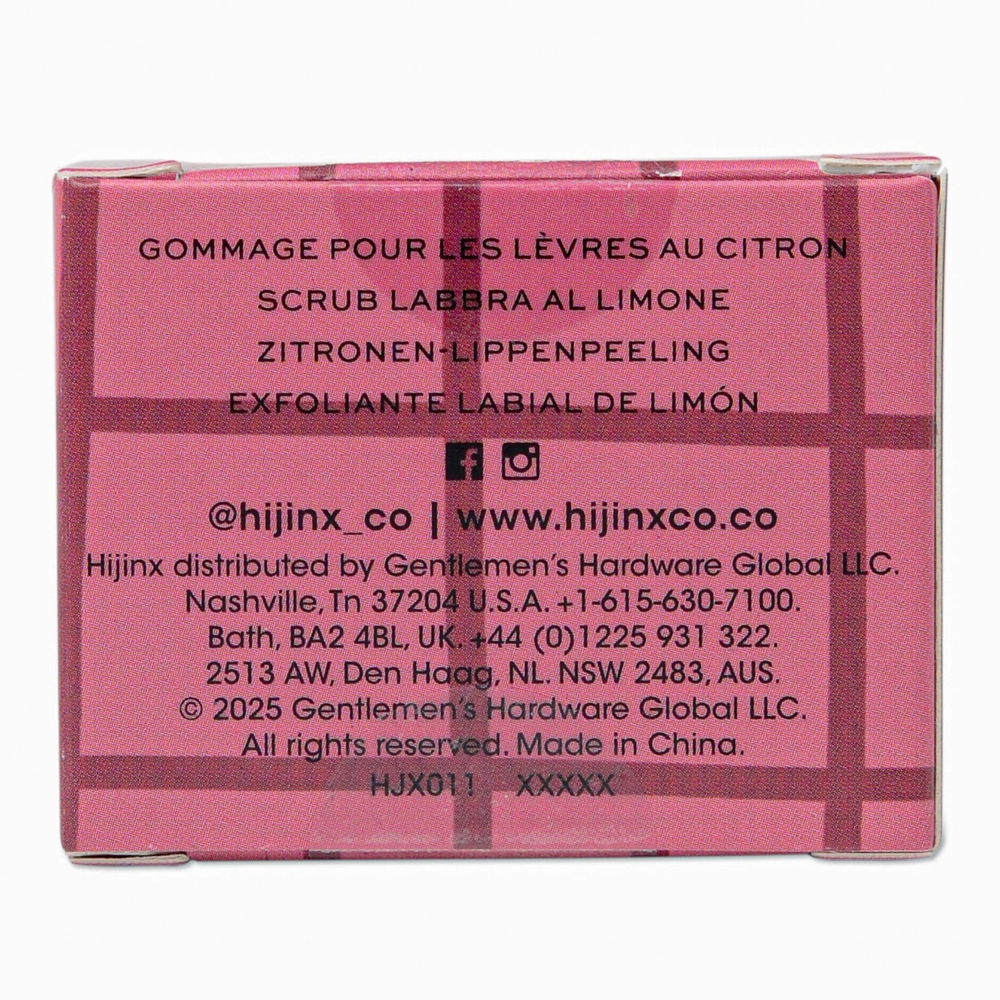 Hijinx Lip Scrub (15g) Glow Getter - Zesty Lemon
