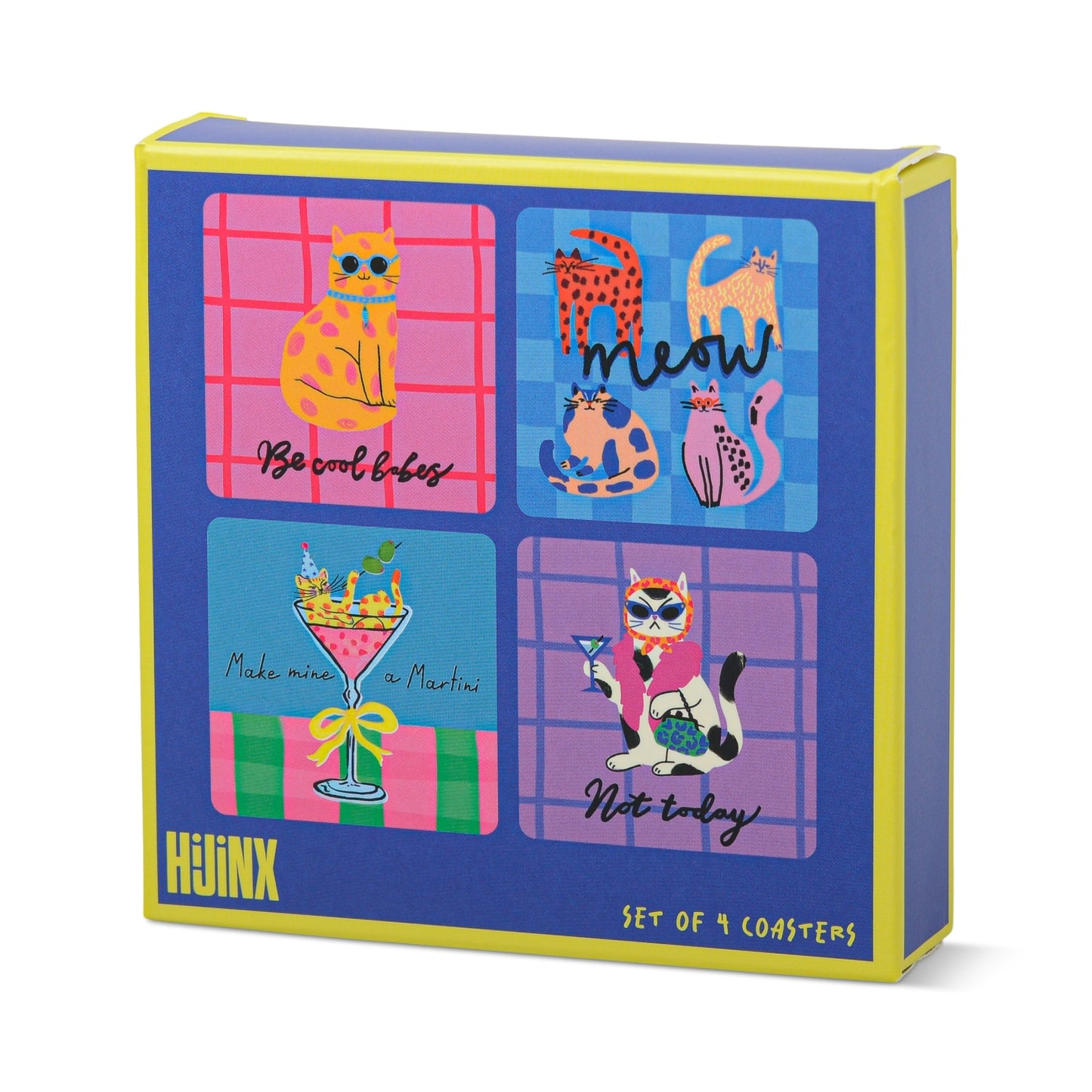Hijinx Coasters (Set of 4) The Cat Lover