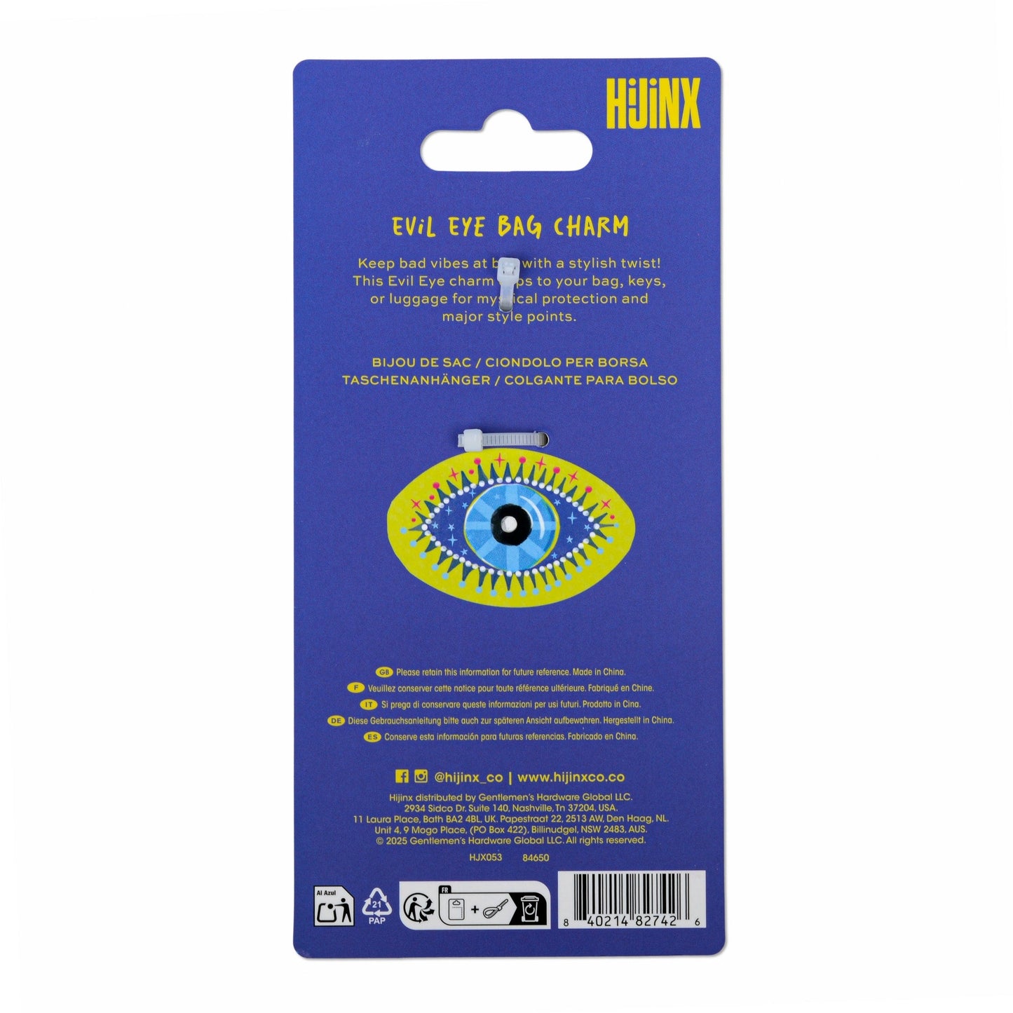 Hijinx Bag Charm - Evil Eye