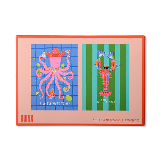 Hijinx Notecards (Set of 8 ) Ocean Notes