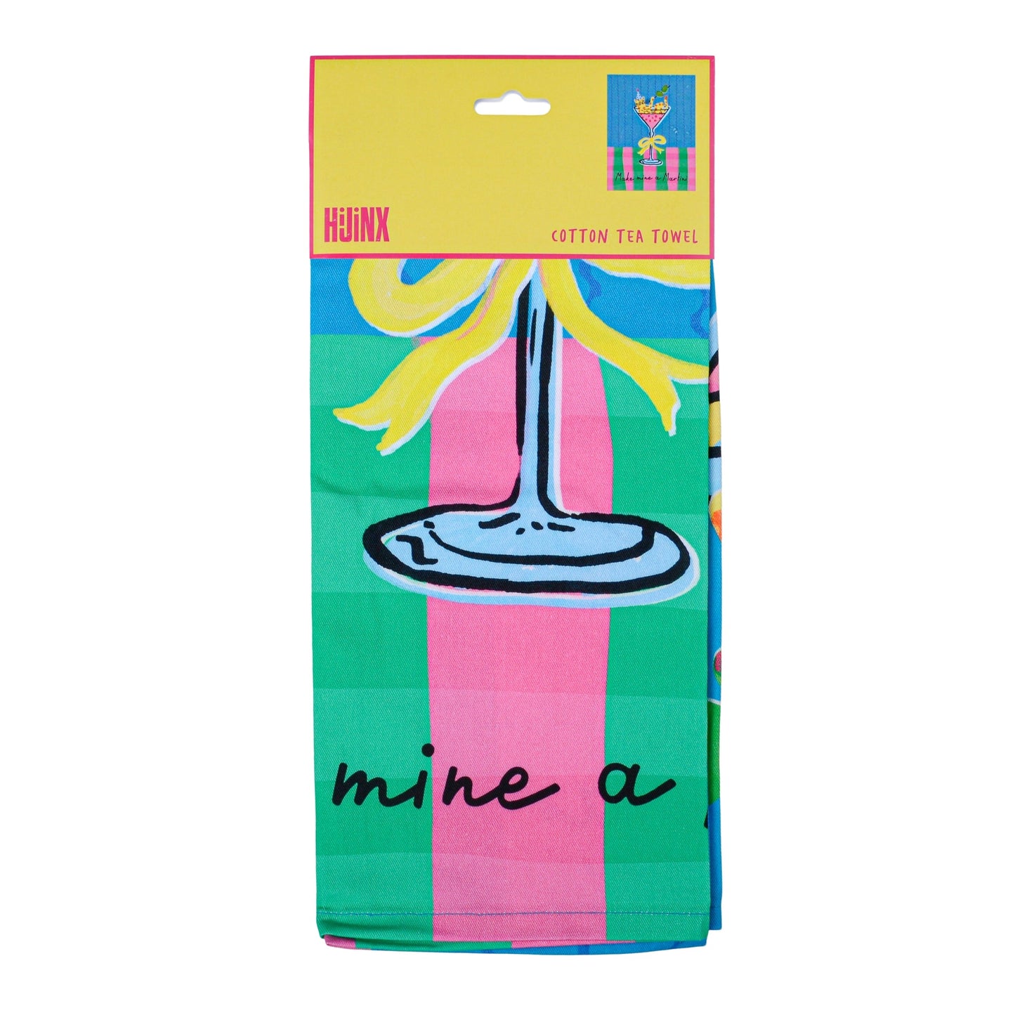 Hijinx Tea Towel - Make Mine a Martini