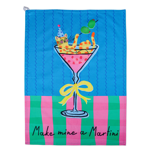 Hijinx Tea Towel - Make Mine a Martini